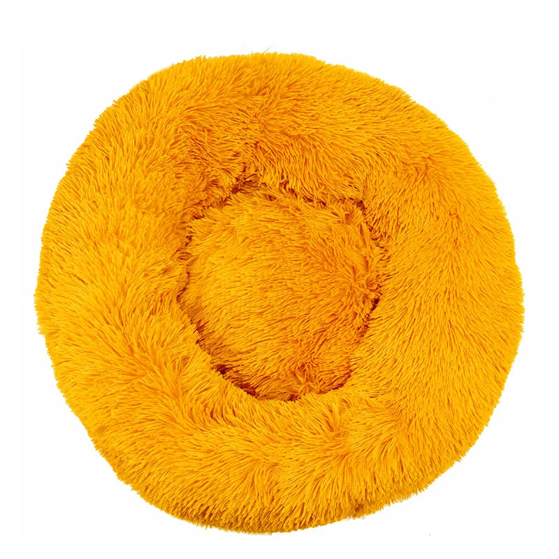 🐶 Cama Redonda Super Macia de Pelúcia para Cães e Gatos – Inverno Quentinho 🐱