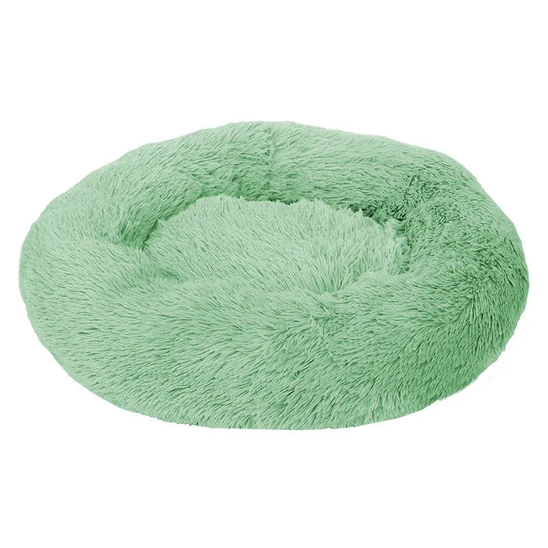 🐶 Cama Redonda Super Macia de Pelúcia para Cães e Gatos – Inverno Quentinho 🐱