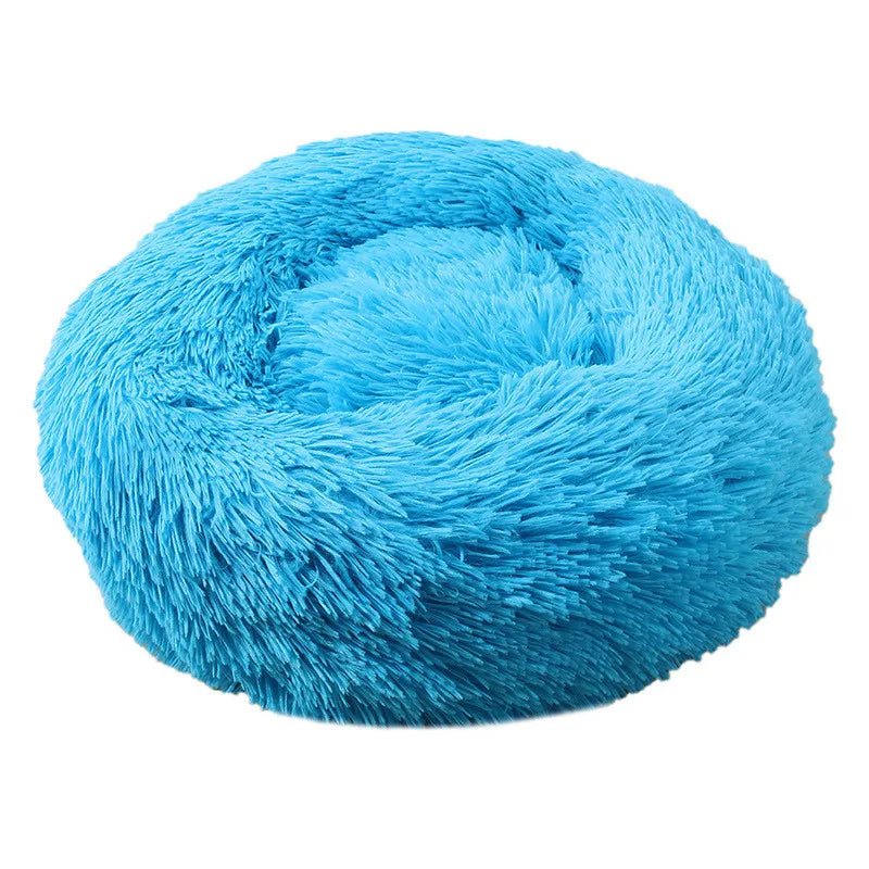🐶 Cama Redonda Super Macia de Pelúcia para Cães e Gatos – Inverno Quentinho 🐱