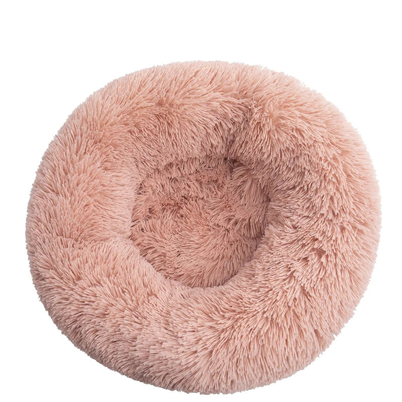 🐶 Cama Redonda Super Macia de Pelúcia para Cães e Gatos – Inverno Quentinho 🐱
