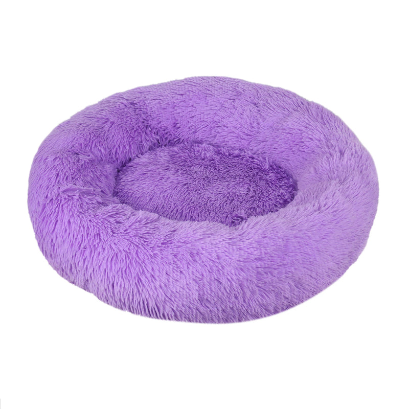 🐶 Cama Redonda Super Macia de Pelúcia para Cães e Gatos – Inverno Quentinho 🐱